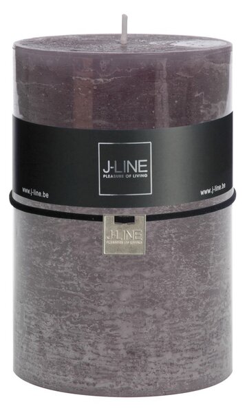 Šedá sviečka Granite valec XXL - Ø 10*15 cm/120h - J-Line by Jolipa