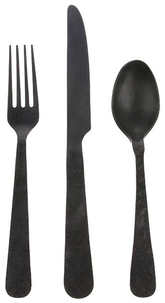 HKLIVING Set 3ks granitový príbor Matt - 24,5cm - HKLIVING