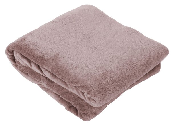 Taupe plyšový pléd Olaf taupe - 150 * 200 cm - Collectione