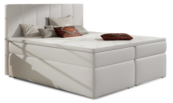 Drevko Čalúnená posteľ Bolero - Soft 17 - 140 x 200 cm, Biela