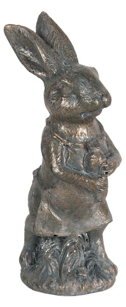 Metalická veľkonočné dekorácie králika métallique - 4 * 4 * 11 cm - Clayre & Eef