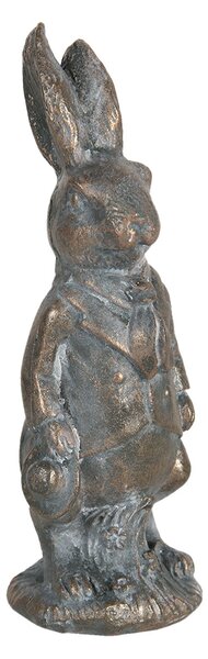 Hnedá metalická dekorácia králika métallique - 4 * 4 * 11 cm - Clayre & Eef