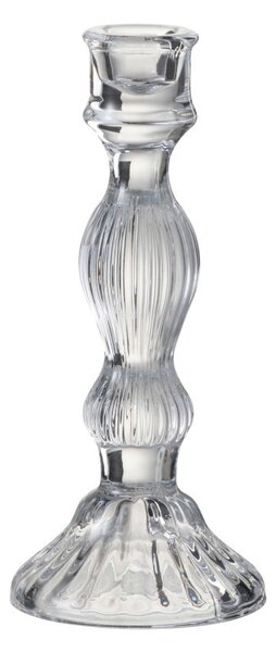 Sklenený transparentné svietnik Candelero - ∅ 9*20 cm - J-Line by Jolipa