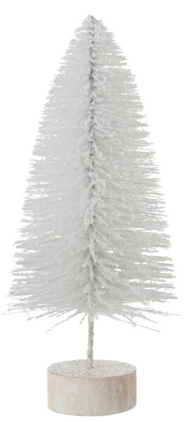 Biely trblietavý vianočný stromček - Ø16 * 38cm - J-Line by Jolipa