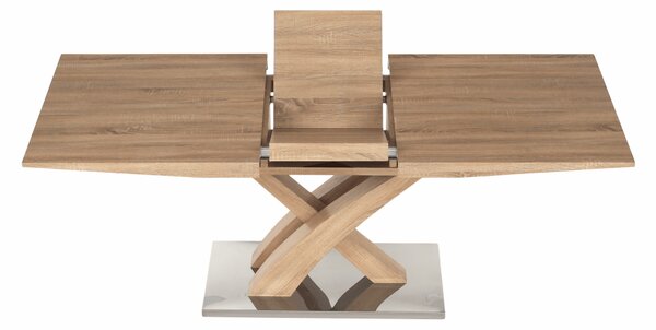 KONDELA Jedálenský stôl, dub, 160-200x90 cm, BONET NEW TYP 2