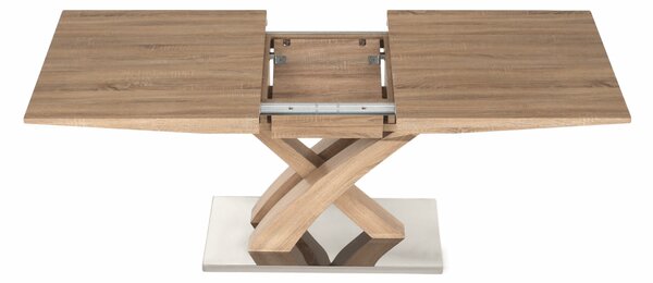 KONDELA Jedálenský stôl, dub, 160-200x90 cm, BONET NEW TYP 2