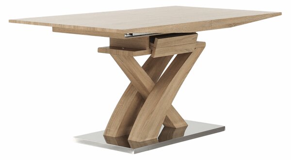 KONDELA Jedálenský stôl, dub, 160-200x90 cm, BONET NEW TYP 2