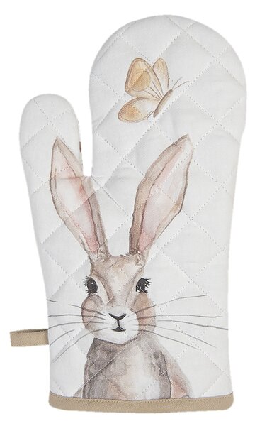 Kuchynská chňapka s motívom králikov Rustic Easter Bunny - 16 * 30 cm - Clayre & Eef