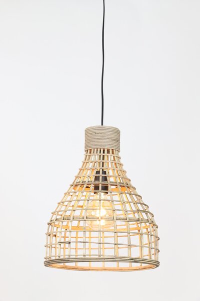 Prírodné ratanové závesné svetlo Puerto - Ø 34*41cm - Light & Living