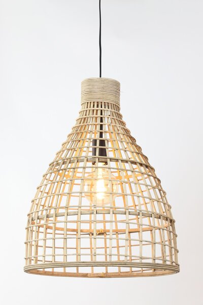 Prírodné ratanové závesné svetlo Puerto - Ø 40 * 51cm - Light & Living
