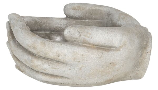 Kvetináč v dizajne zopätých rukách Jointes - 18 * 16 * 9 cm - Clayre & Eef
