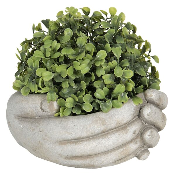 Kvetináč v dizajne zopätých rukách Jointes - 18 * 16 * 9 cm - Clayre & Eef