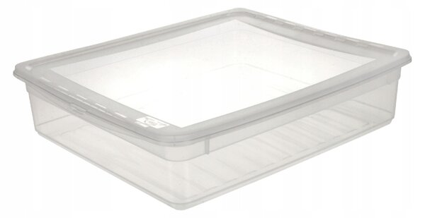 Keeeper Úložný box s vekom (má 2 funkcie) BEA Clearbox 9L, 39 x 35,5 x 9 cm