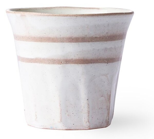Bielo terakotový hrnček Bold & Basic - Ø 9 * 8cm - 250ml - HKLIVING