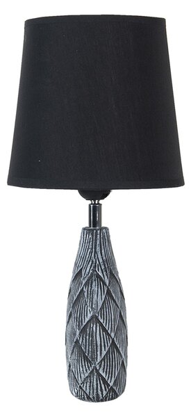 Šedivo čierna stolná lampa Sofia - 26 * 19 * 38 / E27 - Clayre & Eef