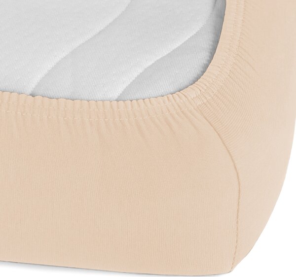 Detské jersey napínacie prestieradlo do postieľky JR-033 Béžové 60 x 120 x 10 cm - do postieľky