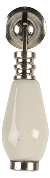 Béžová keramická úchytka Doria - 2 * 6 cm - Clayre & Eef