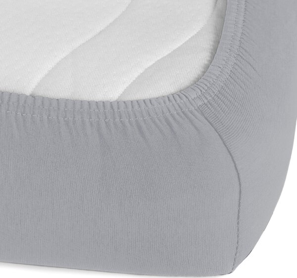 Detské jersey napínacie prestieradlo do postieľky JR-028 Svetlo sivé 60 x 120 x 10 cm - do postieľky