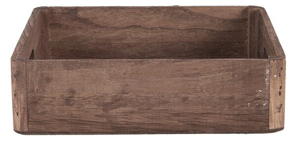 Drevený dekoratívny podnos (3 ks) - 24 * 24 * 6/20 * 20 * 6/16 * 16 * 6 cm - Clayre & Eef