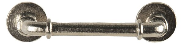 Liatinové strieborné madlo Christine - 13 * 4 * 3 cm - Clayre & Eef