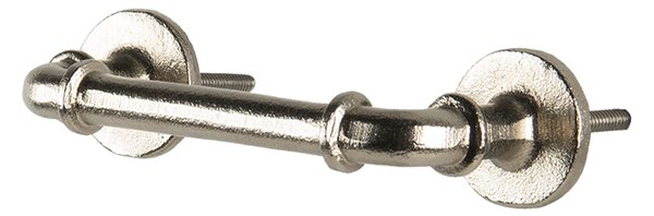 Liatinové strieborné madlo Christine - 13 * 4 * 3 cm - Clayre & Eef