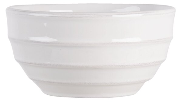 Biela vrúbkovaná miska Romantic Intense - Ø 14 * 7 cm - Clayre & Eef