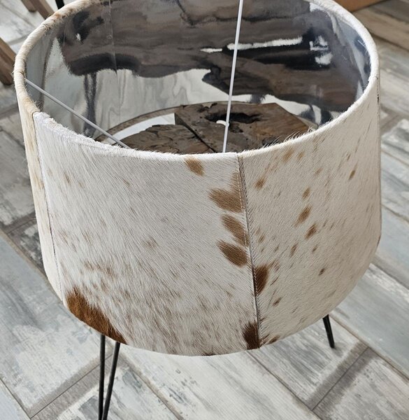 Tienidlo na lampu s dizajnom hovädzej kože - 40 * 50 * 26 cm - Mars & More