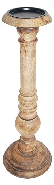 Svietnik mango drevo guľatý 46cm - 12,5 * 12,5 * 46cm - Mars & More
