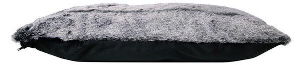 Šedý chlpatý vankúš Tiara s prúžkami - 40 * 60 * 15cm - Mars & More