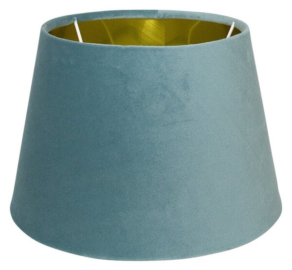 Modro šedé zamatovej tienidlo Baby blue - Ø25* 16 cm - Mars & More