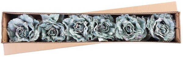 6 ks Kvet MagicHome, pivónia s listom, zelená, stonka, veľkosť kvetu: 12 cm, dĺžka kvetu: 23 cm, ba
