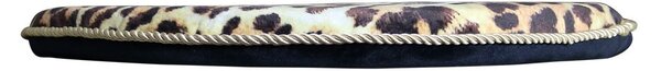 Okrúhly zamatový podsedák s motívom leopardej kože - Ø 40 * 3cm - Mars & More