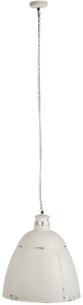 Biela závesná kovová lampa s patinou - 45 * 45 * 55 cm - J-Line by Jolipa