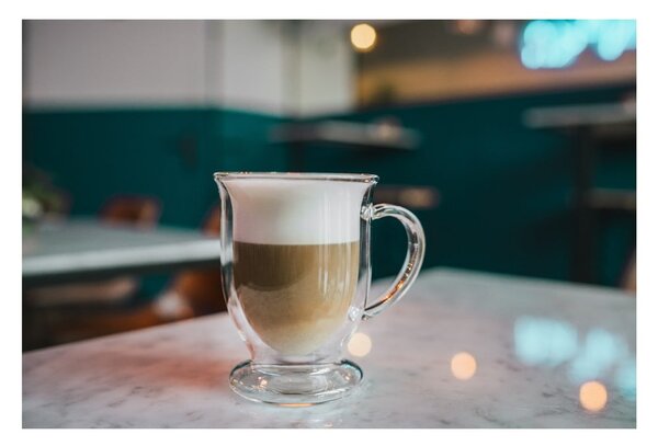 Dvojstenné/na latte sklenené hrnčeky v súprave 2 ks 250 ml Amo – Vialli Design