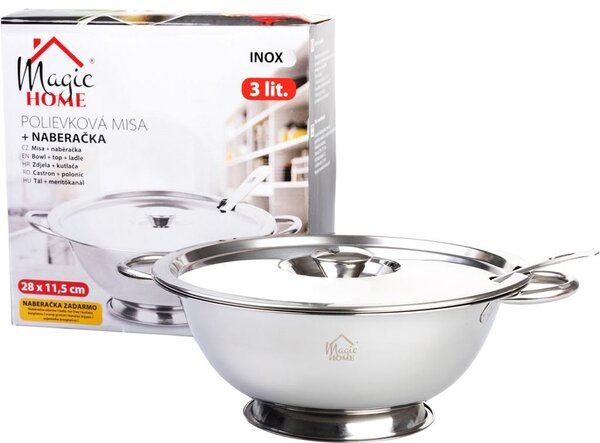 Misa MagicHome, polievková s naberačkou, 3,9 lit, terina, nerez