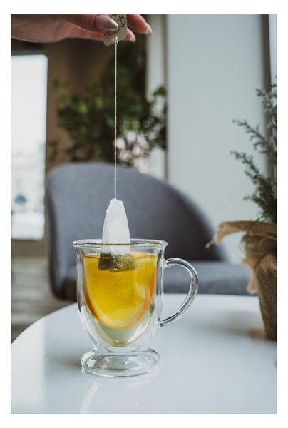 Dvojstenné/na latte sklenené hrnčeky v súprave 2 ks 250 ml Amo – Vialli Design