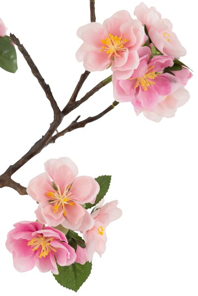 Dekorácie umelý ružový kvitnúce stromček Blossom - 20 * 20 * 50 cm - J-Line by Jolipa