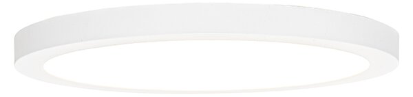 Prisadené alebo zapustené bodové svietidlo biele 30 cm vrátane LED 3-stupňové stmievanie do teplej farby s prepínačom Dip - Trans