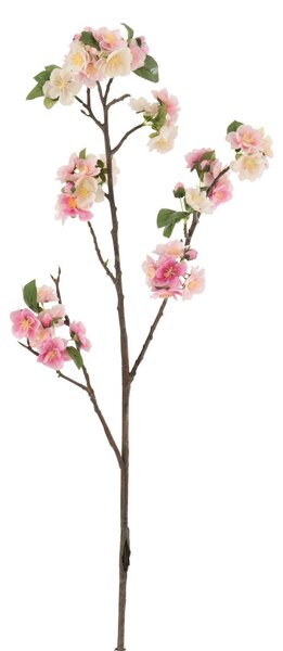 Vetvička s ružovými kvetmi Blossom - 22 * ​​5 * 82 cm - J-Line by Jolipa