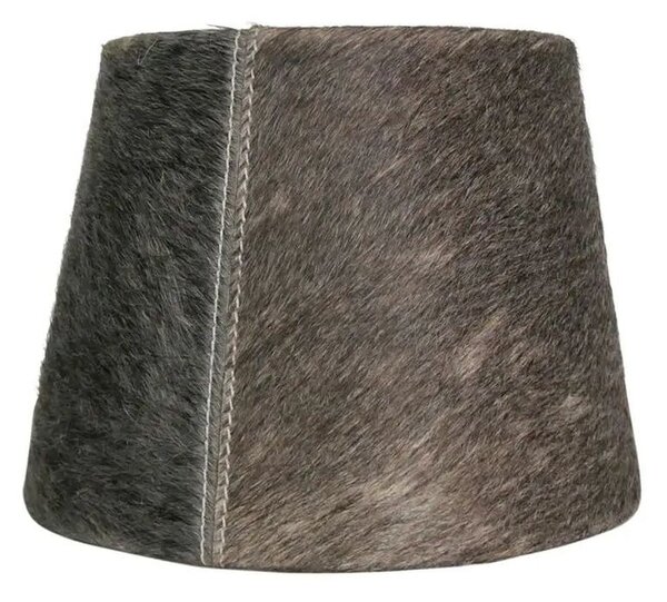 Tienidlo na lampu z hovädzej kože - hnedo šedá - Ø 20 * Ø 15*15cm - Mars & More