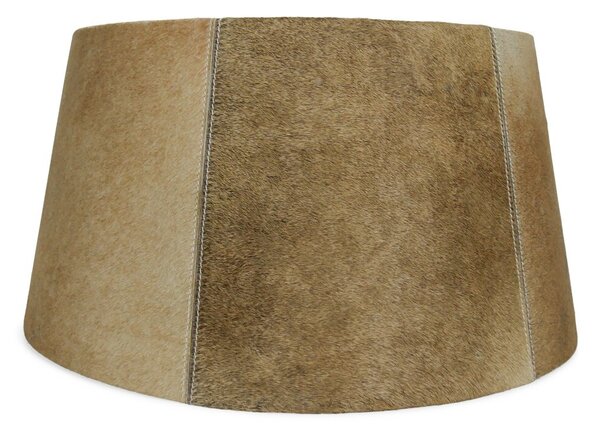 Hnedo béžové tienidlo na lampu z hovädzej kože 50 cm - 40 * 50 * h 26 cm - Mars & More