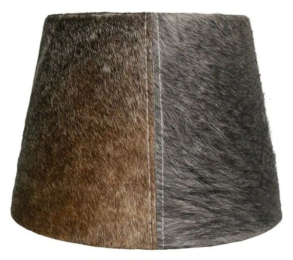 Tienidlo na lampu z hovädzej kože - hnedo šedá - Ø 20 * Ø 15*15cm - Mars & More