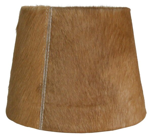 Svetlo hnedé tienidlo na lampu z hovädzej kože - Ø 20* Ø 15*15cm - Mars & More