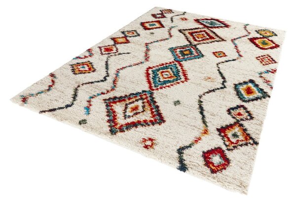 Krémovobiely koberec Mint Rugs Geometric, 80 x 150 cm