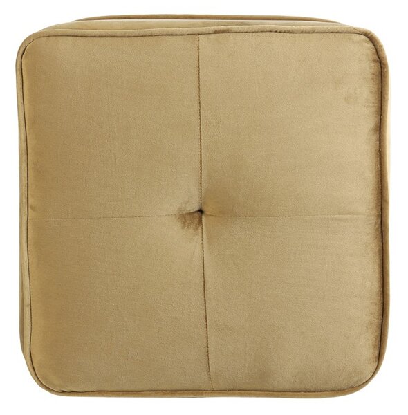 Karamelový zamatový puf Kiki - 40 * 40 * 35cm - Light & Living
