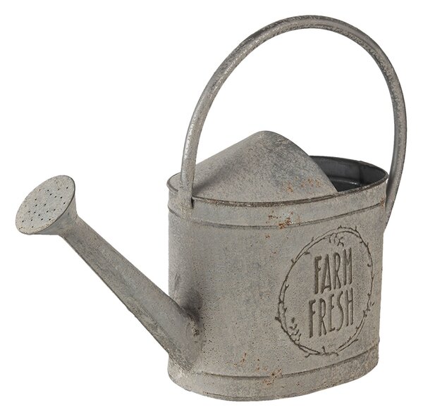 Dekoratívne sivá retro kanva Fresh farm - 45 * 16 * 33 cm - Clayre & Eef