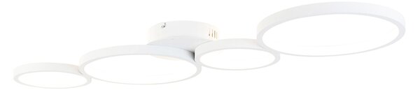 Stropné svietidlo biele vrátane LED 3-stupňové stmievateľné 4-svetlo - Lupolo