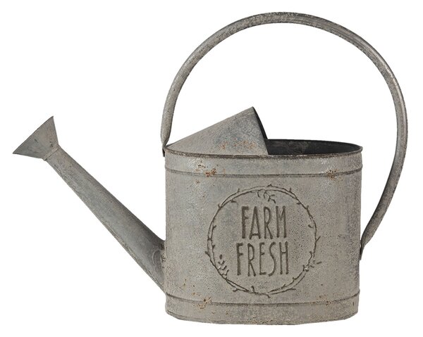 Dekoratívne sivá retro kanva Fresh farm - 45 * 16 * 33 cm - Clayre & Eef