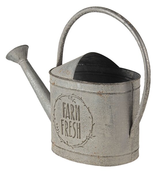 Dekoratívne sivá retro kanva Fresh farm - 45 * 16 * 33 cm - Clayre & Eef