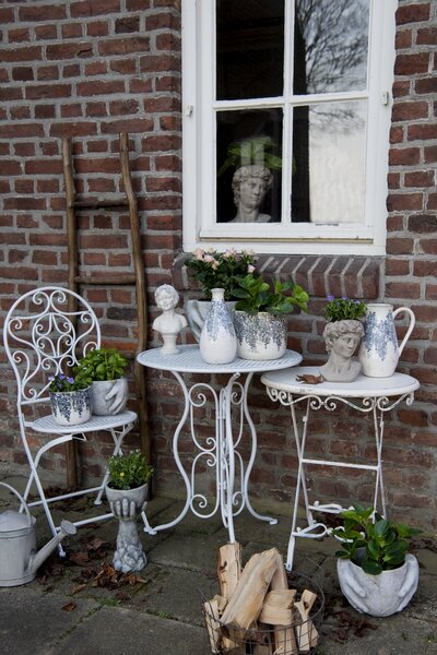 Dekoratívne sivá retro kanva Fresh farm - 45 * 16 * 33 cm - Clayre & Eef